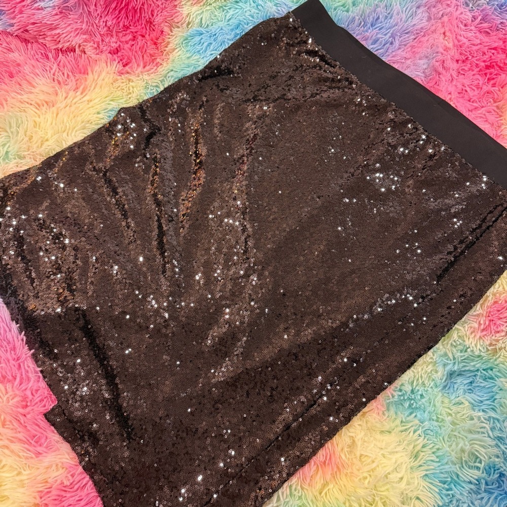 Torrid Black Sequin Midi Skirt Plus Size 3‎ 3X 22-24 New With Tags